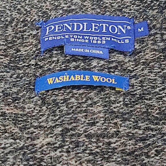 Pendleton Women's Gray Heather Tight Knit Button-Front Cardigan Sweater Size M - Picture 8 of 10